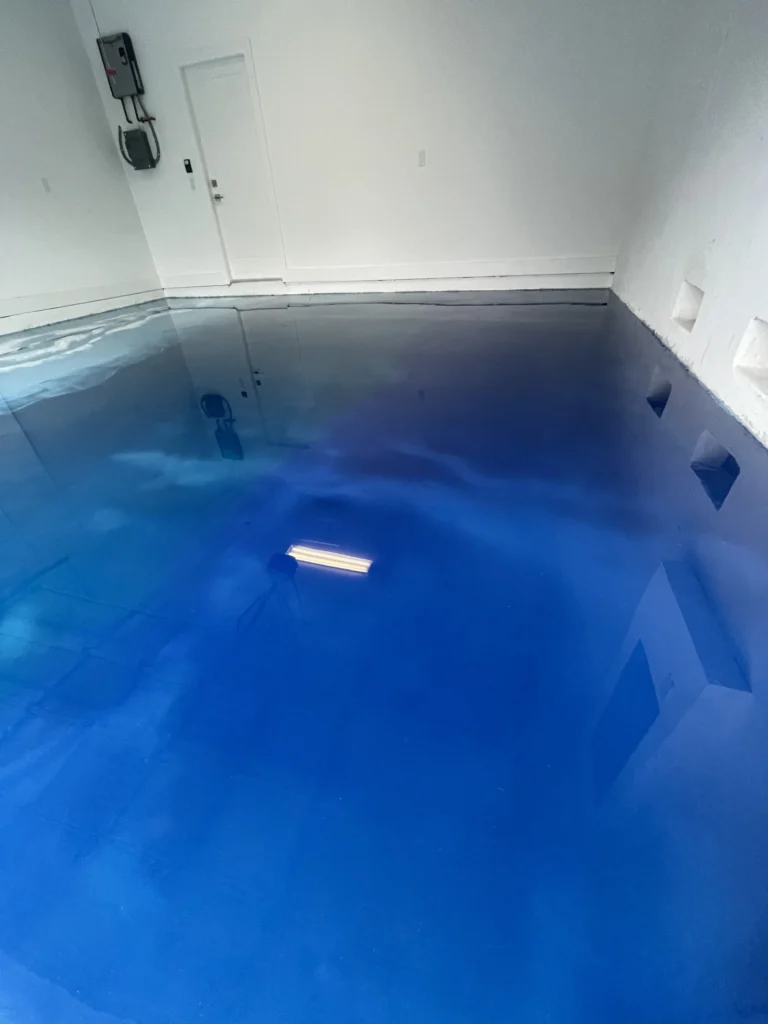 epoxy-blue-flooring-Fort - Lauderdale-Broward